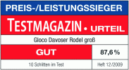 Davoser Rodel von Gloco verstrkt Preis-/Leistungssieger 12/09