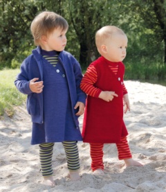 Baby Jacke aus kbT-Schurwoll-Frottee