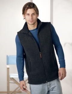 Herren Woll-Fleece Weste