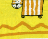 Bio Kinderschlafsack Pluesch 70 Afrika gelb