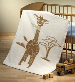 Tagesdecke aus Bio-Baumwolle Giraffe