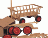 Holz-Leiterwagen