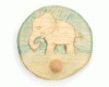 Kindergarderobe 1 Kleiderhaken Elefant bunt