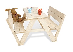 Sitzgruppe fr Kinder mit Rckenlehne