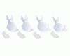 Rollensatz weiss fuer Kinderbetten Rollensatz weiss fuer Kinderbetten